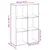 Produktbild 11 för Bokhylla/Rumsavdelare brun ek 69,5x29x103,5 cm konstruerat trä