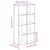 Produktbild 11 för Bokhylla/Rumsavdelare sonoma-ek 69,5x29x137,5cm konstruerat trä