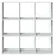 Produktbild 5 för Bokhylla/Rumsavdelare vit 102x29x103,5 cm konstruerat trä