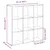 Produktbild 11 för Bokhylla/Rumsavdelare vit 102x29x103,5 cm konstruerat trä