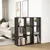 Produktbild 4 för Bokhylla/Rumsavdelare svart 102x29x103,5 cm konstruerat trä