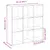 Produktbild 12 för Bokhylla/Rumsavdelare ek 102x29x103,5 cm konstruerat trä
