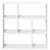 Produktbild 5 för Bokhylla/Rumsavdelare vit 102x29x103,5 cm konstruerat trä