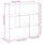 Produktbild 11 för Bokhylla/Rumsavdelare svart 102x29x103,5 cm konstruerat trä