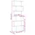 Produktbild 11 för Bokhylla/Rumsavdelare 6 hyllor vit 70x24x193 cm konstruerat trä