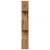 Produktbild 6 för Bokhylla/Rumsavdelare 5 hyllplan ek 70x24x161cm konstruerat trä