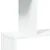 Produktbild 9 för Bokhylla/Rumsavdelare 4 hyllor vit 70x24x129 cm konstruerat trä