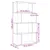 Produktbild 11 för Bokhylla/Rumsavdelare 4hyllor svart 70x24x129cm konstruerat trä