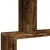 Produktbild 9 för Bokhylla/Rumsavdelare 4 hyllplan 70x24x129 cm konstruerat trä