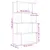 Produktbild 11 för Bokhylla/Rumsavdelare 4 hyllplan 70x24x129 cm konstruerat trä
