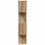 Produktbild 6 för Bokhylla/Rumsavdelare 4 hyllplan ek 70x24x129cm konstruerat trä