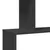 Produktbild 9 för Bokhylla/Rumsavdelare 3hyllor svart 70x24x97 cm konstruerat trä