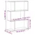 Produktbild 11 för Bokhylla/Rumsavdelare 3hyllor svart 70x24x97 cm konstruerat trä