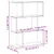 Produktbild 11 för Bokhylla/Rumsavdelare 3 hyllor 70x24x97 cm konstruerat trä
