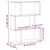 Produktbild 11 för Bokhylla/Rumsavdelare 3 hyllor ek 70x24x97 cm konstruerat trä