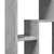 Produktbild 9 för Bokhylla betonggrå 63x20x90 cm konstruerat trä