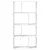 Produktbild 5 för Bokhylla vit 60x20x120 cm konstruerat trä