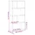 Produktbild 11 för Bokhylla ek 60x20x120 cm konstruerat trä