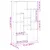 Produktbild 11 för Bokhylla vit 72x20x120 cm konstruerat trä