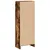 Produktbild 6 för Bokhylla rökfärgad ek 40x24x109 cm konstruerat trä