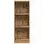 Produktbild 4 för Bokhylla ek 40x24x109 cm konstruerat trä
