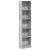 Produktbild 2 för Bokhylla betonggrå 40x24x176 cm konstruerat trä