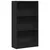 Produktbild 2 för Bokhylla svart 60x24x109 cm konstruerat trä