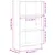 Produktbild 9 för Bokhylla sonoma-ek 60x24x109 cm konstruerat trä