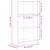 Produktbild 9 för Bokhylla rökfärgad ek 60x24x109 cm konstruerat trä