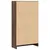 Produktbild 6 för Bokhylla brun ek 60x24x109 cm konstruerat trä