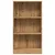 Produktbild 4 för Bokhylla ek 60x24x109 cm konstruerat trä