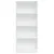 Produktbild 4 för Bokhylla vit 60x24x143 cm konstruerat trä