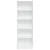Produktbild 4 för Bokhylla vit 60x24x176 cm konstruerat trä