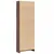 Produktbild 6 för Bokhylla brun ek 60x24x176 cm konstruerat trä