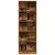 Produktbild 4 för Bokhylla åldrat trä 60x24x176 cm konstruerat trä