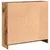Produktbild 7 för Bokhylla åldrat trä 80x24x76 cm konstruerat trä