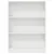 Produktbild 5 för Bokhylla vit 80x24x109 cm konstruerat trä