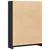 Produktbild 6 för Bokhylla svart 80x24x109 cm konstruerat trä