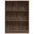 Produktbild 4 för Bokhylla brun ek 80x24x109 cm konstruerat trä