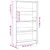 Produktbild 9 för Bokhylla sonoma-ek 80x24x143 cm konstruerat trä