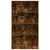 Produktbild 4 för Bokhylla rökfärgad ek 80x24x143 cm konstruerat trä