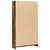 Produktbild 6 för Bokhylla rökfärgad ek 80x24x143 cm konstruerat trä