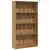 Produktbild 2 för Bokhylla ek 80x24x143 cm konstruerat trä