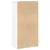 Produktbild 6 för Bokhylla vit 60x30x114 cm konstruerat trä