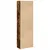 Produktbild 6 för Bokhylla rökfärgad ek 60x30x189 cm konstruerat trä