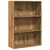 Produktbild 2 för Bokhylla ek 80x30x114 cm konstruerat trä