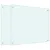 Produktbild 2 för Stänkskydd 2 st vit 70x60 cm härdat glas