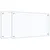 Produktbild 2 för Stänkskydd 2 st transparent 70x40 cm härdat glas