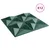 Produktbild 4 för Väggpaneler 12 st grön 50x50 cm XPS 3 m² origami