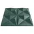 Produktbild 6 för Väggpaneler 12 st grön 50x50 cm XPS 3 m² origami